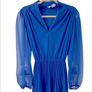 💥50% sale💥Vintage Robin Joy blue dress size 14 1/2. E#152